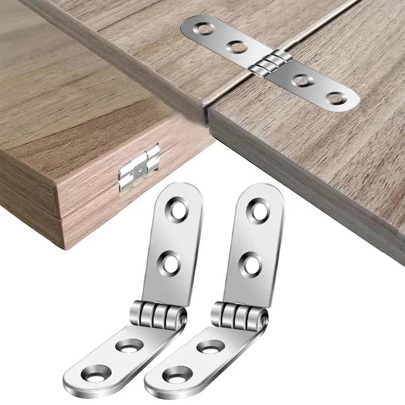 2 pieces of 180 degree foldable hinge flip screw hinge sewing machine cabinet door hinge furniture