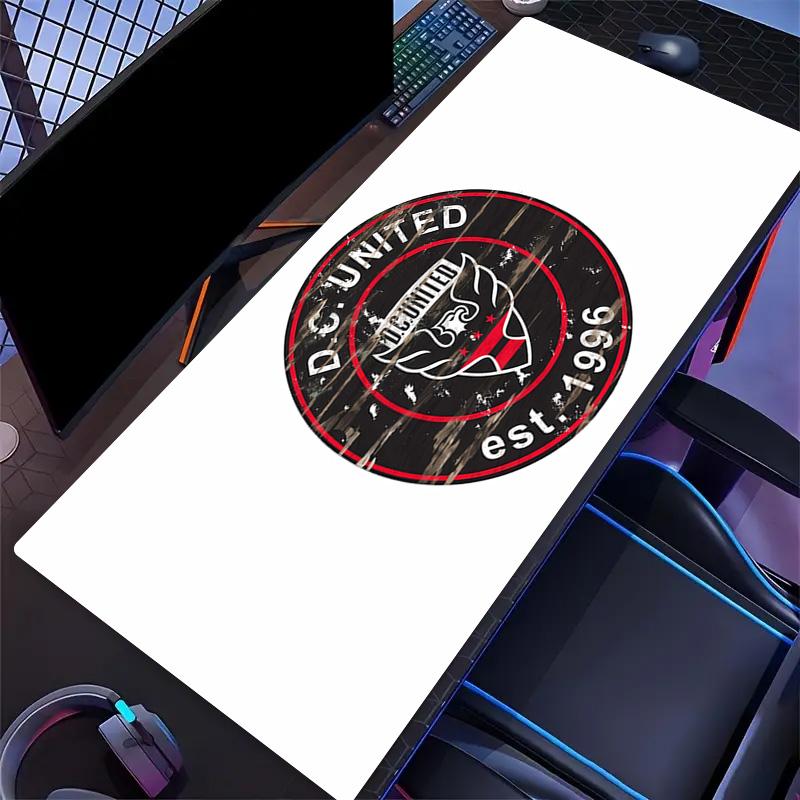 D.C. United Print Cushion Non-slip Laptop Tablet Big Mousepad XXL Mat Mini PC Playmat With Lock edge