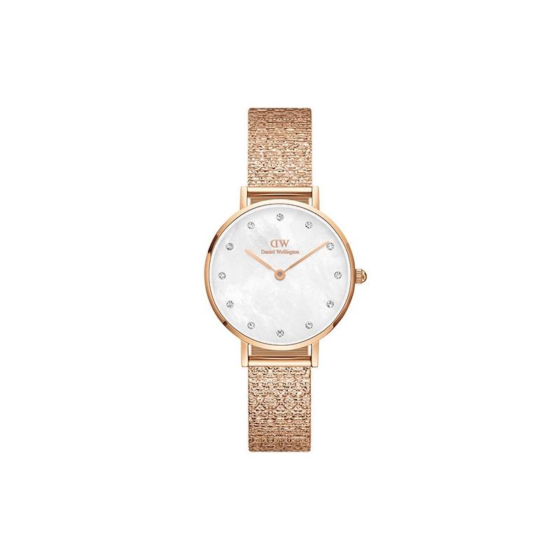 Daniel Wellington Watch Quartz movement Stainless steel strap Mother-of-pearl dial Women's watch Light luxury with diamonds DW00100590