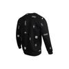 Adidas FW22 Multi-Logo Crew Neck Pullover Sweatshirt Men Sweatshirt Black HN8982