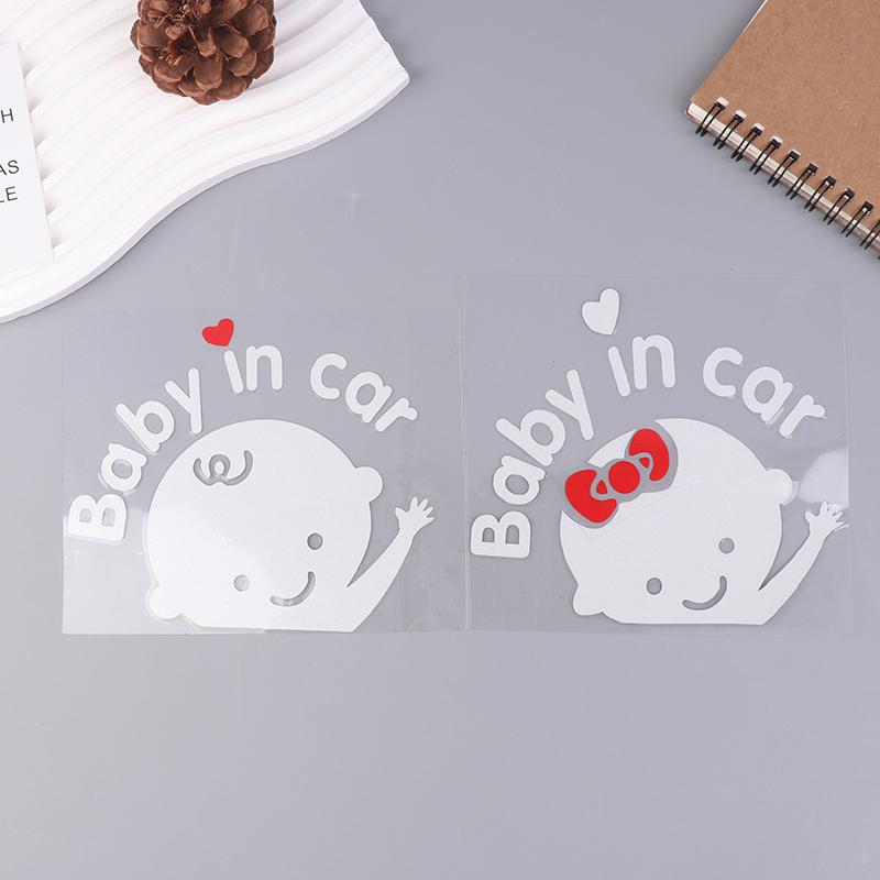 Мультяшная наклейка на автомобиль Мальчик Девочка Ребенок в машине На борту Автомобили Аксессуары Украшения Светоотражающие предупреждающие наклейки