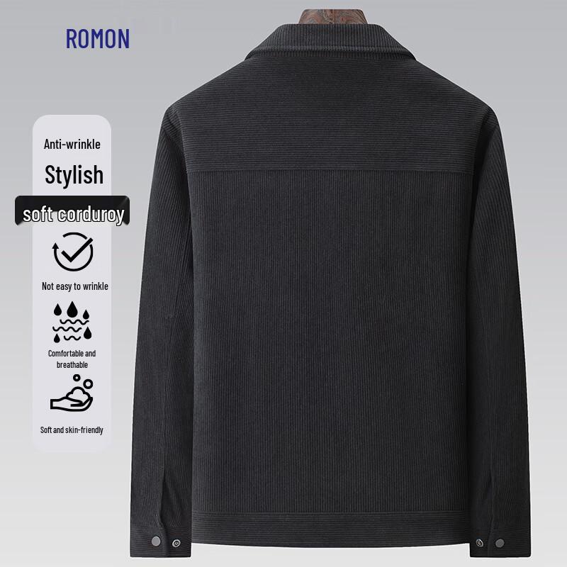 Мужская вельветовая куртка Luomeng в стиле business casual с лацканами
