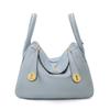 Women Lindy Style Handbag, Retro Rotating Lock Crossbody Shoulder Bag, Multi Pocket Portable Top Handle Purse, Casual Daily Work Travel Leather Bag