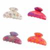 Korean Style Hair Claw Clip Colorful Acrylic Shark Clip Sweet Flower Hair Claw  Ladies