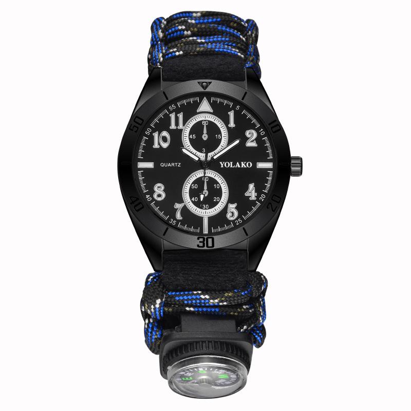 Трендовые Модные Личностные Кварцевые Часы На Открытом Воздухе Многофункциональные Спортивные Мужские Часы Мужские Часы Камуфляжный Ремешок