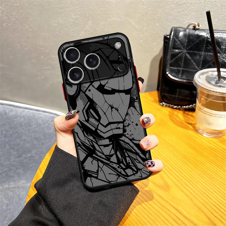 Чехол Marvel Deadpool Ironman для iPhone 17 Pro Max 14 XS XR 11 15 12 7 8 SE 16 Plus Air 13 Mini 17e Задняя крышка телефона