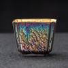 Flambé Glaze Gilt Jianzhan Teacup
