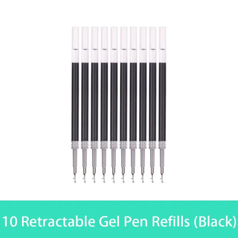 10/20/30 шт./набор 0,5 мм Стержни для гелевой ручки Красные Синие Черные Чернила Канцелярские Принадлежности для Письма Офисные Подписи Ручки Офисные Школьные Игольчатые