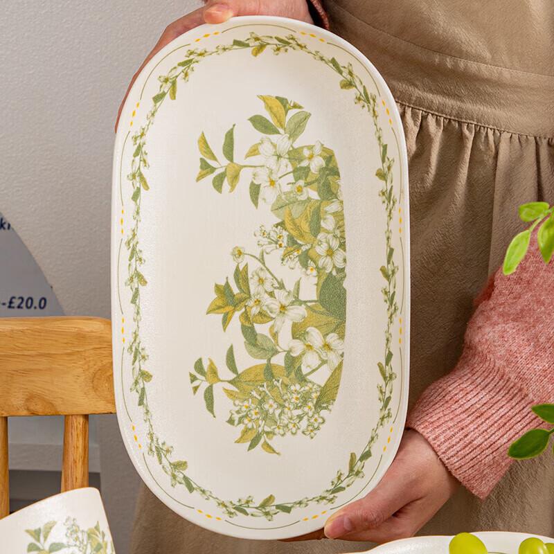 Zhishi Lily of the Valley Ceramic Tableware Set