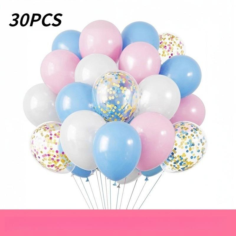 10 inch 30Pcs glitter paper scraps balloon set decoration balloons Christmas Halloween birthday holiday