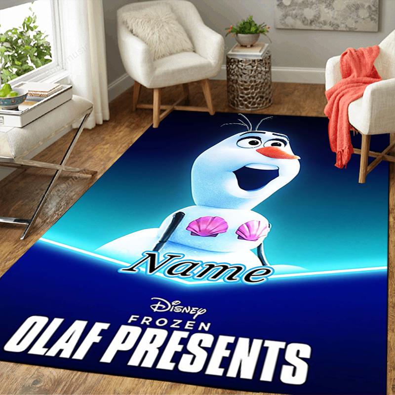 Custom 1Pc Elsa'S Frozen Adventure Rug Office Carpet Indoor Outdoor Entrance Doormat Nonslip Soft And Comfortable Living Room D91672