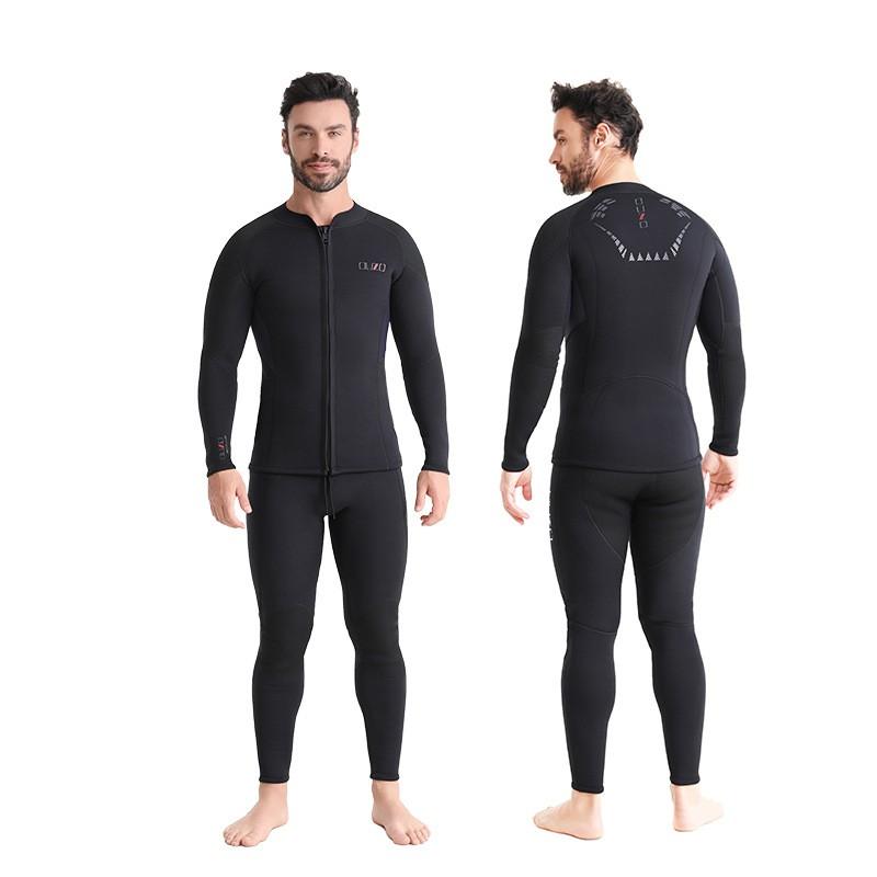 3mm Diving Suit Men's Super Ballistic Long-sleeved Split OUZO Thickened Cold-proof Warm Snorkeling Surfing