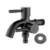 304 Stainless Steel Faucet One Into Two Out Multifunction Double-Outlet Washing Machine Faucet Outdoor Garden Sink Pool Faucet