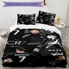 Ronaldo's Cristiano Ronaldo's Journey Bedding Set, Breathable Duvet Cover with Pillowcases, Soft Bed Linen for Bedroom Home Decoration, Perfect Festiv