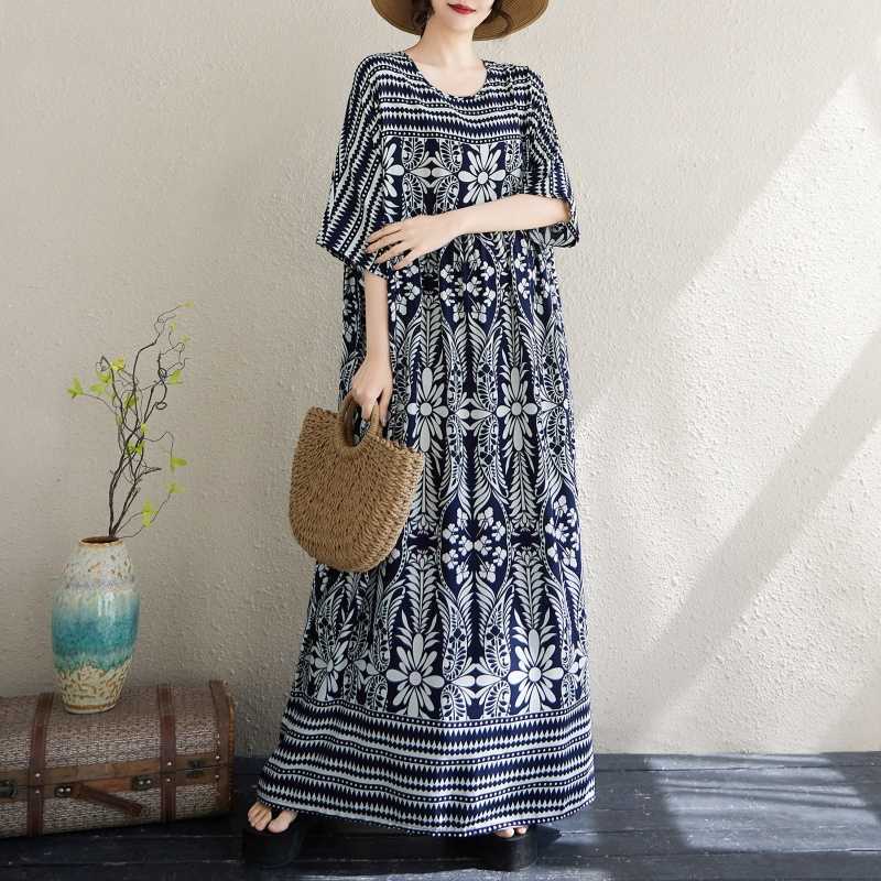 Новое женское свободное платье в стиле бохо