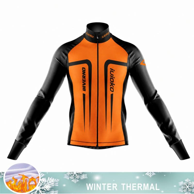 Men Women Thermal Windproof Cycling Jacket Winter Bike Jersey Insulated Outdoor Sportswear 0-15C