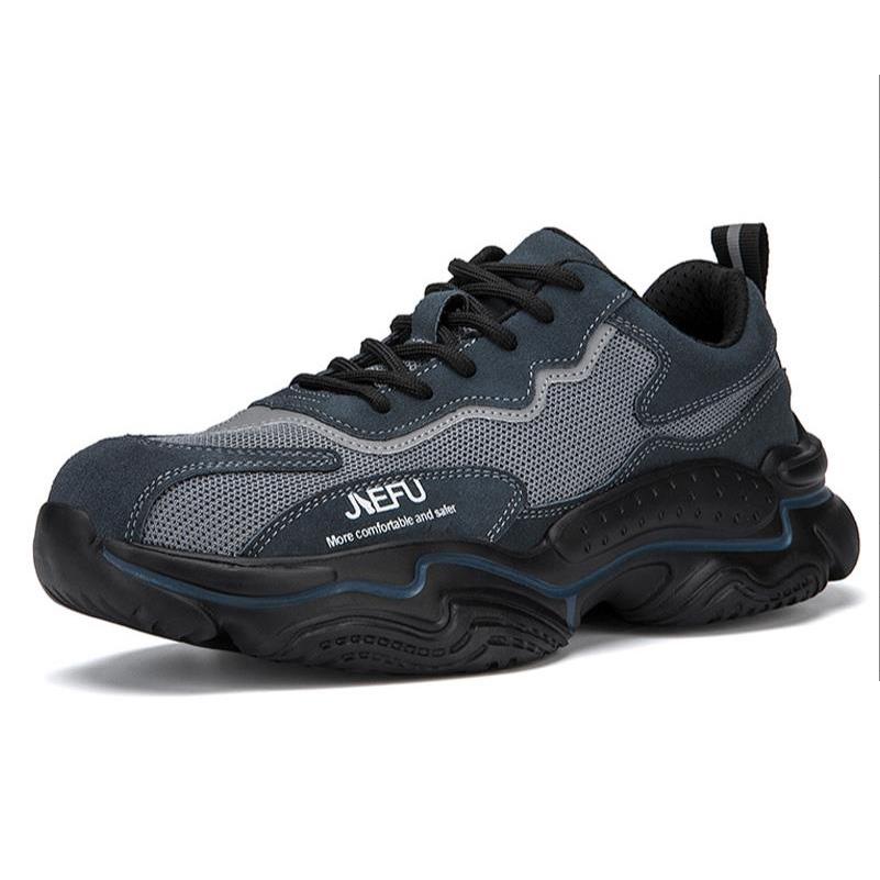 Рабочая защитная обувь. Изолирующая рабочая обувь со стальной головкой, противоразбивающая и непрокалывающая. Легкая дышащая и не впитывающая запах защитная обувь.