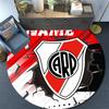 Custom Name,Club Atlético River Plate pattern round rug,Carpet Rug for Living Room Bedroom Playroom ,Non-slip Floor Mat,Holiday Gifts and Birthday Gif