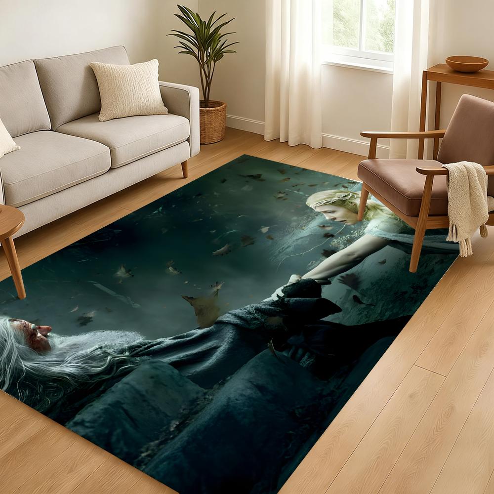 The Lord of the RingS Floor Mat Soft Thickened Non-Slip Door Mat for Living Room Home Decor Flannel Rugs