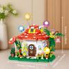 Fantasy World Mushroom House Mushroom Boat Interlocking Building Block Set Christmas/Halloween Home Decor Gift Ideal