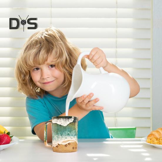 Paw Print Ocean Shoreline Mug Ceramic Coffee Cup Handmade Waves Pattern Tea Mug 11oz/15oz Sea Foam Claw Drinking Mug Beach Souvenir Gift