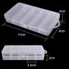 Transparent Plastic Lure and Component Storage Box with 5, 8, or 10 Compartments (Thunder Frog Box).