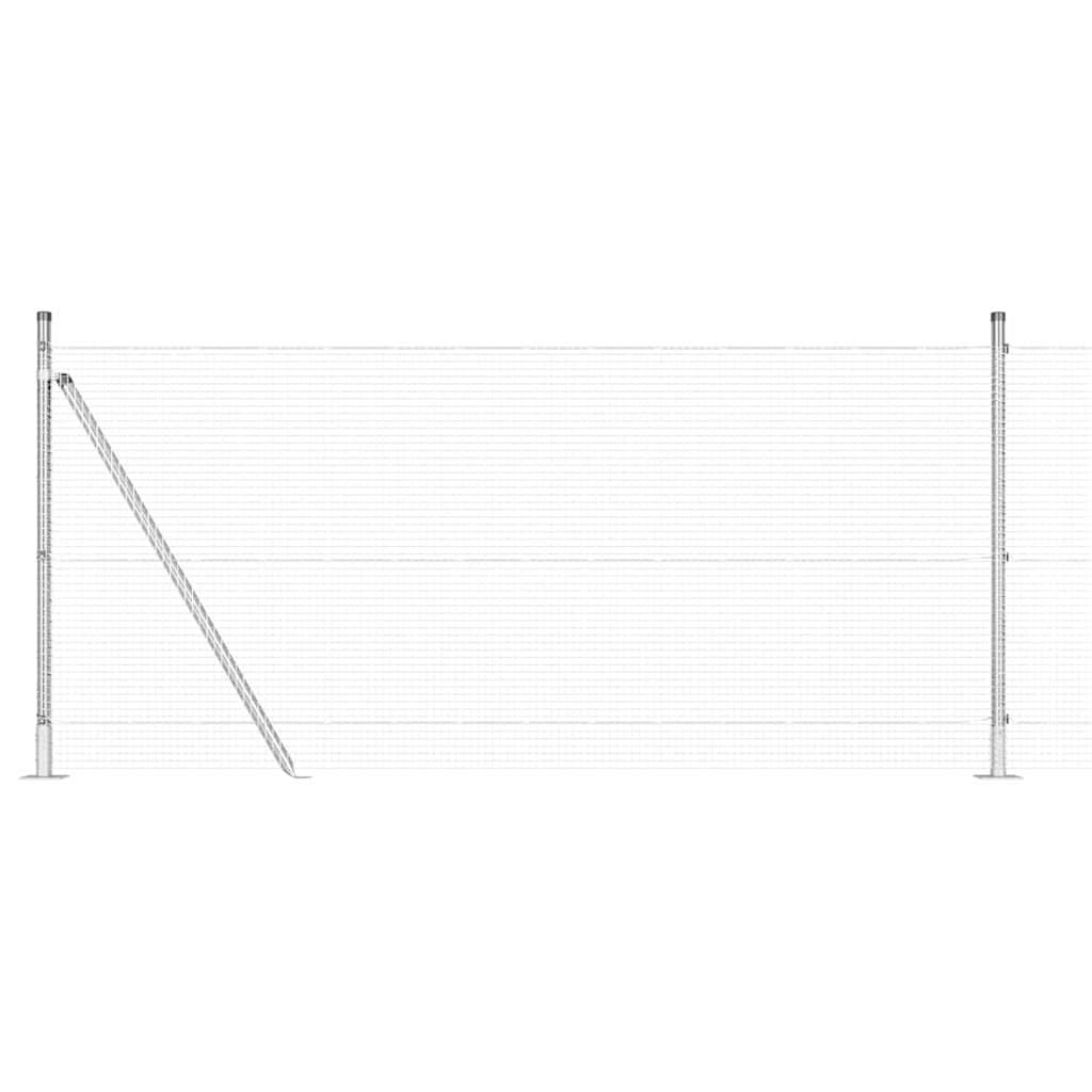 Welded Wire Fence with Concrete Foundation 10 x 0.8 m (W x H)