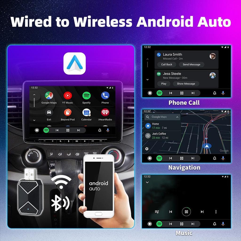Wireless Car/play Adapter Android Auto Smart Plug&Play