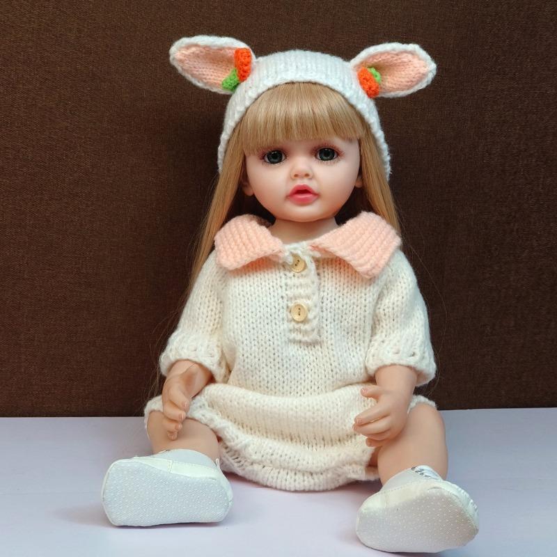 22 Inch Fantasy Toddler Reborn Doll Betty 55cm Silicone Full Body Waterproof Newborn Babies Doll Lifelike Baby Toy Dolls for Girls Kid Holiday Present