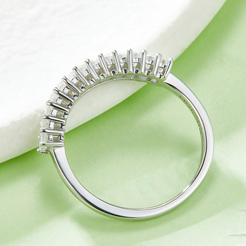 Модное классическое кольцо с муассанитом и бриллиантом прямоугольной огранки из белого золота 18 карат, ювелирные изделия из стерлингового серебра 925 пробы на годовщину свадьбы