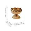 Brass Lotus Diya for Puja Set of 2 - Lotus Flower Diya for Pooja Room , Temple , Mandir, Office, Oil Lamp Diya for Home Decoration