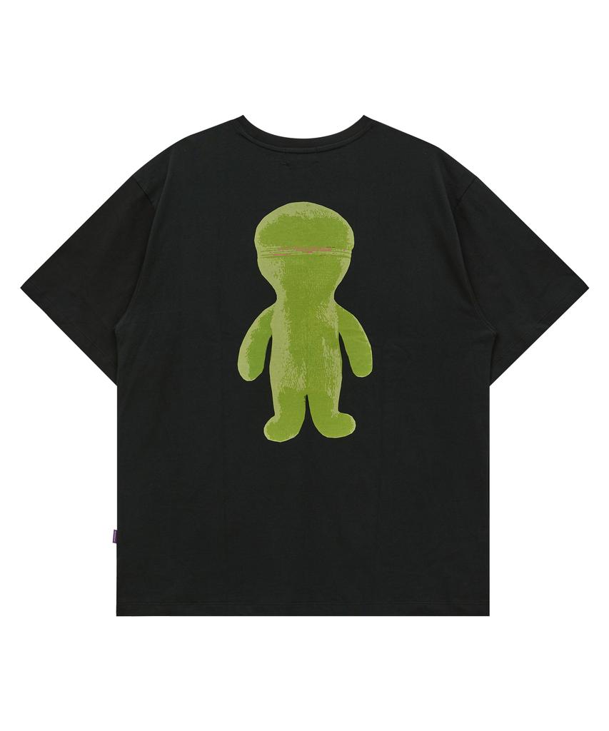HOODHOOD Alien Graphic Short Sleeve T-Shirt Black