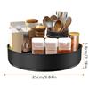 360° Rotating Storage Trays Stainless Steel Kitchen Spice Organizer Turntable Multifunction Bathroom Round Storage Carousel New