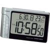 Alarm Clock Radio Silver Digital Temperature Calendar Display Black DQD-240J-8JF
