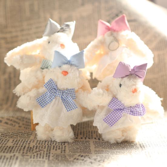 Bunny Plush Keychain Girls Boys Plush Doll Pendant Mini Rabbit Purse Charm