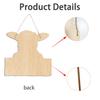 Sheep Welcome Door Sign Farmhouse Rustic Front Door Lamb Hanging Sign Indoor Outdoor Animal Hanger