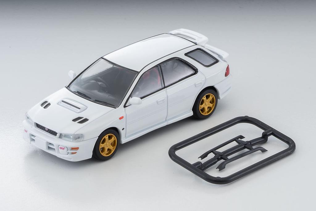 Tomica Limited Vintage Neo 164 LV-N281a Subaru Impreza Pure Sports Wagon WRX STi Версия V Белый 98 год Готовое изделие
