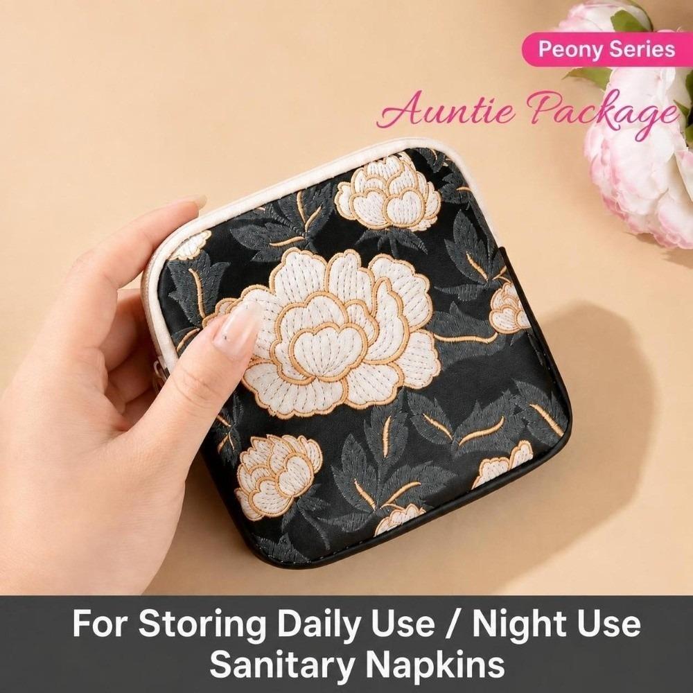 Large Capacity Cosmetic Bag PVC Mini Data Cables Organizer New Sanitary Pads Bag