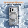 Серия Glacier для iPhone 17 Pro Max Чехол-бампер Поворотная подставка Металлическая крышка для телефона Совместимо с MagSafe