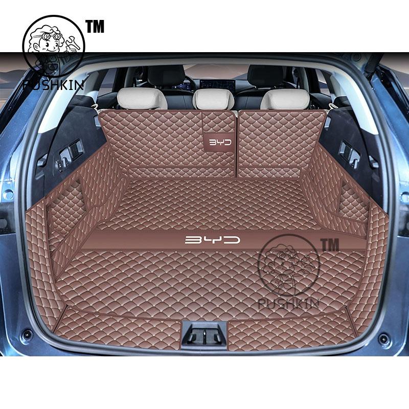 For BYD Seal 6 C6 DMI Touring 2025 2026 Car Boot Mat Rear Trunk Liner Cargo Leather Floor Carpet Tray Protector Accessories Mats