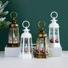 Christmas Santa Lantern Wind Light Retro Style Battery Powered Decorative Lantern Hanging LED Candle Light