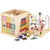 Bon Furniture Baby Toy Looping Bead Coaster Musical Instrument Shaped Puzzle Maze Block Number Matching