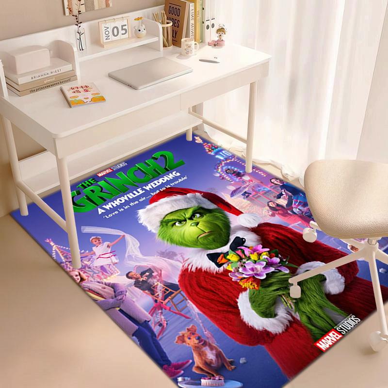 Christmas Gift Comedy Movie How the Grinch Stole Christmas carpet home living room decoration table and chairs anti slip door mat carpet A18