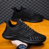 2024 New Men's Shoes Fashionable Breathable Trendy Shoes Student Platform Casual Running Shoes Foreign Trade Sports Flying Woven Mesh Shoes