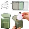 With Cover Cable Wire Container Box Transparent Mobile Phone Charger Box Desktop Storage Box