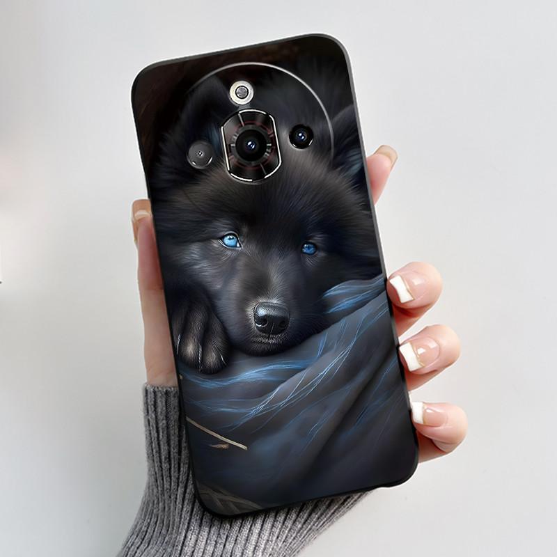 For ZTE Nubia Focus Pro 5G Case Z2351N Luxury Cute Heart Rabbit Soft TPU Silicon Matte Black Phone Casing Shockproof Back Cover