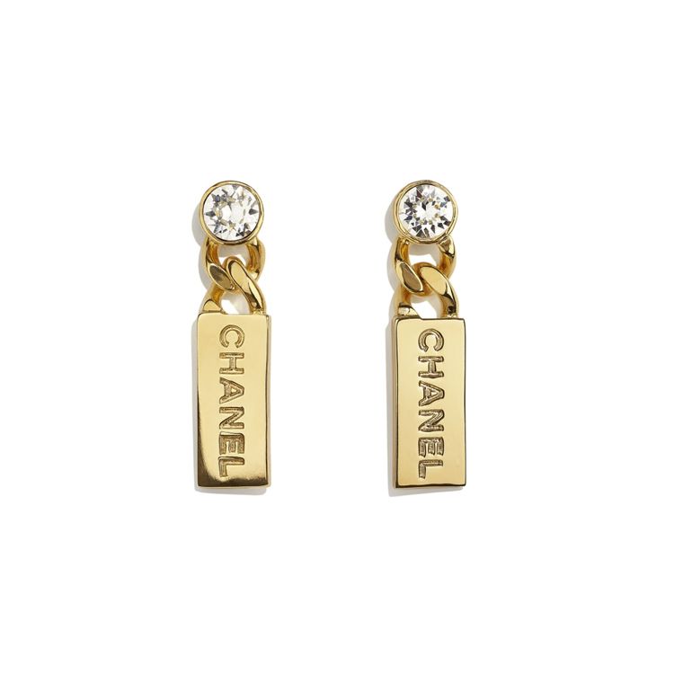 Chanel Brass Crystal Earrings Women Earrings AB5715-B04928-NB232