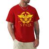 New Arrivals 2024 Vintage Spqr Eagle Rome Latin Cool Retro Red Print Men's Tee Shirt 100% Cotton Short Sleeve Tees#Color(3)