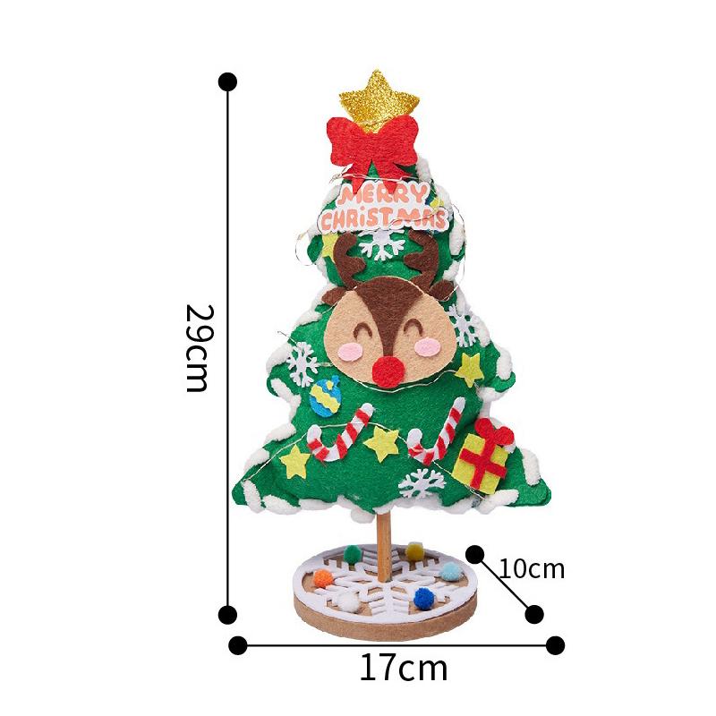Christmas Handmade DIY Christmas Tree Desktop Decoration Material Package, Children's DIY Christmas Tree Christmas Decoration
