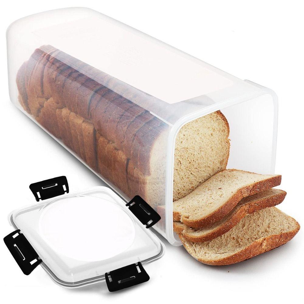 sealed Toast Storage Box with Sealing Lid Loaf Container Sandwich Bread Holder for Kitchen